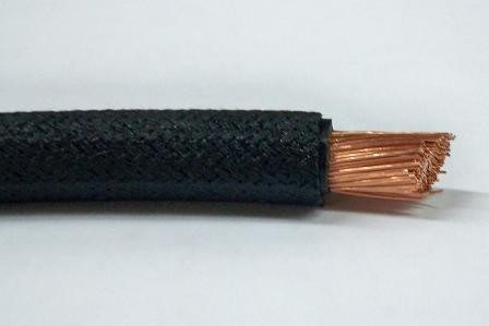 #B9925-058, #1 GA Black Cotton Braid Battery Cable (Sold by the Foot)